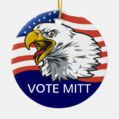 Vote Mitt - Patriotic Eagle Keramisch Ornament (Voorkant)