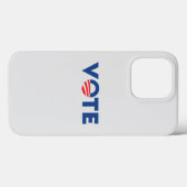 Vote modern hope typography democrat light gray Case-Mate iPhone case (Achterkant (horizontaal))