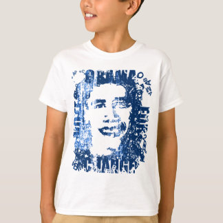 "Vote Obama for Change" -look ball T. T-shirt