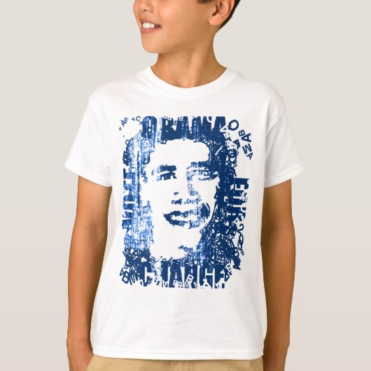 "Vote Obama for Change" -look ball T. T-shirt (Voorkant)