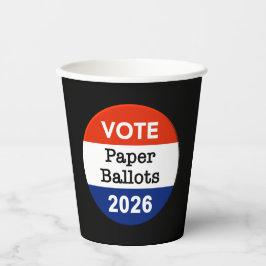Vote Paper Ballots 2026 Midterm Election Paper Cup Papieren Bekers