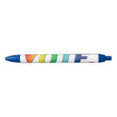 "vote" - Pride regenboog kleuren lgbtq lgbt Zwarte Inkt Pen (Voorkant)