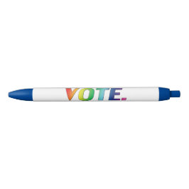 "vote" - Pride regenboog kleuren lgbtq lgbt Zwarte Inkt Pen