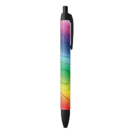 "vote" - Pride regenboog kleuren lgbtq lgbt Zwarte Inkt Pen