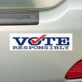 Vote Responsibly  Bumpersticker (Op auto)