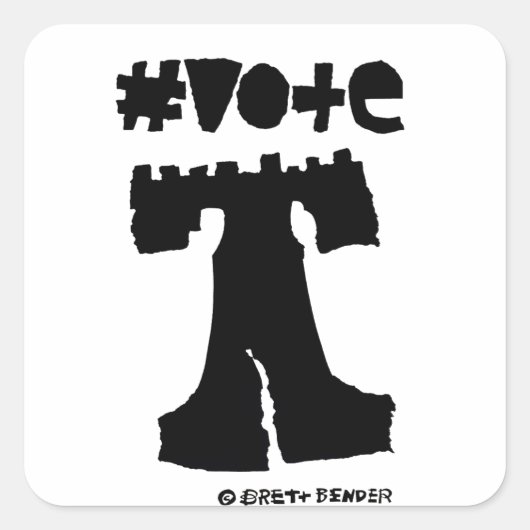 #vote Sticker (Voorkant)