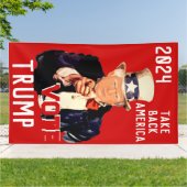 Vote Trump 2024 Take Back America Spandoek (Buitenkant)
