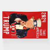 Vote Trump 2024 Take Back America Spandoek (Horizontaal)