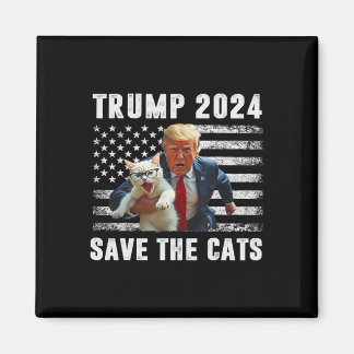 Vote Trump 2025 Funny Save The Cats  Magneet