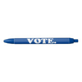 "vote" - wit blauw blauwe inkt pen (Voorkant)