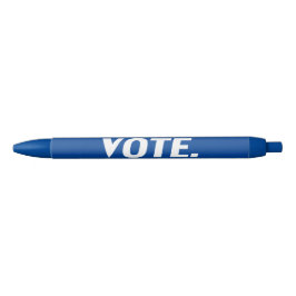 "vote" - wit blauw zwarte inkt pen