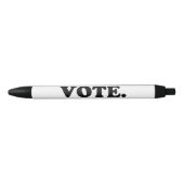 "vote" - wit zwart zwarte inkt pen (Voorkant)