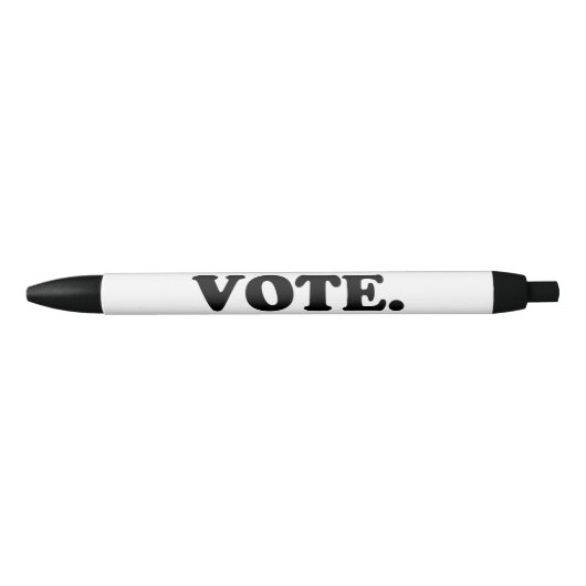 "vote" - wit zwart zwarte inkt pen (Voorkant)
