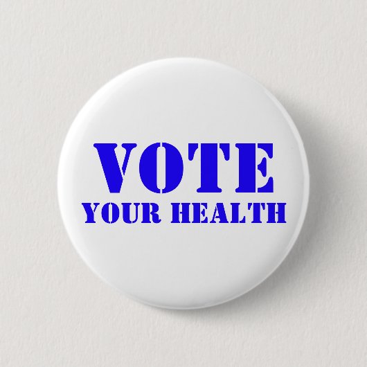 Vote Your Health Button (Voorkant)