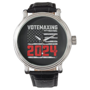 VoteMaxing 2024 Trump presidentsverkiezing Horloge