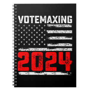 VoteMaxing 2024 Trump presidentsverkiezing Notitieboek