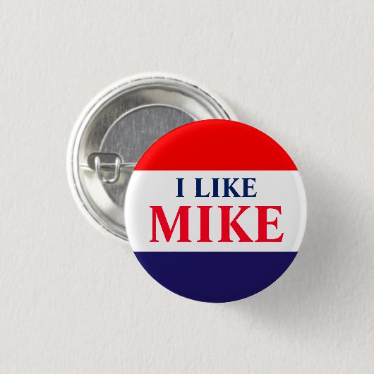 #VoteMikeWilliams Ik hou van Mike Classic Button (Voorkant /achterkant)