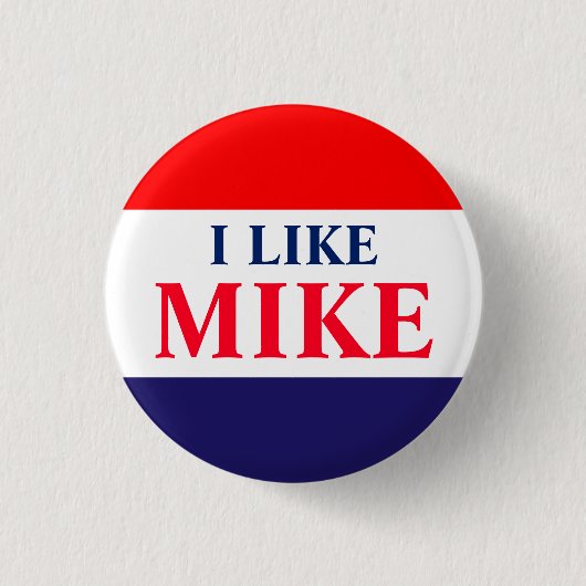 #VoteMikeWilliams Ik hou van Mike Classic Button (Voorkant)