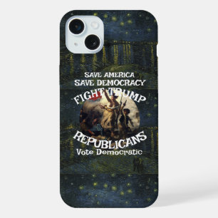 VoteNow Politiek Patriottisch Trump Republikeinse iPhone 15 Plus Case