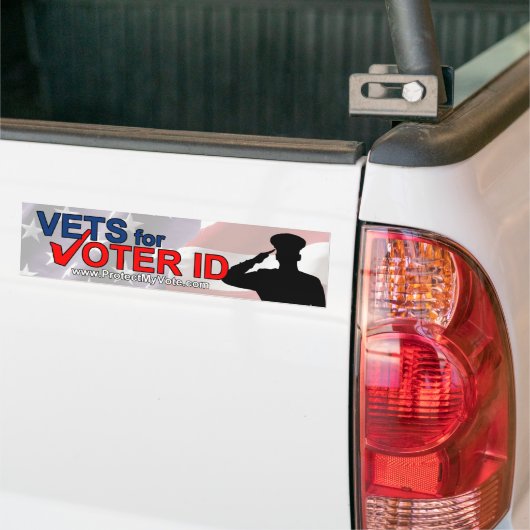 Voter-ID-Bumpersticker Bumpersticker (Op Truck)