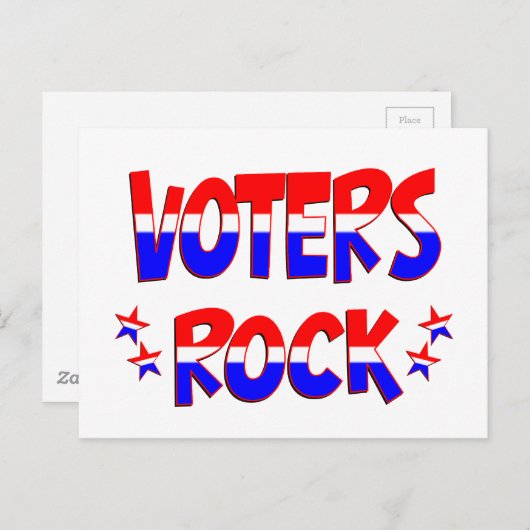 Voters Rock Briefkaart (Voorkant / Achterkant)