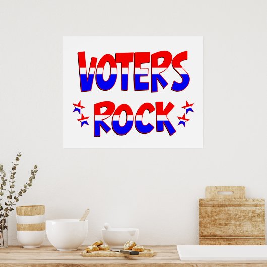 Voters Rock Poster (Keuken)
