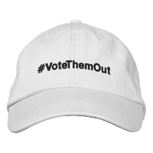 #VoteThemOut Politiek protest Geborduurde Pet