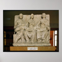 Votieve sculptuur van een drievoudige moedergodhei