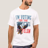 Voting For Convicted Felon T-shirt (Voorkant)