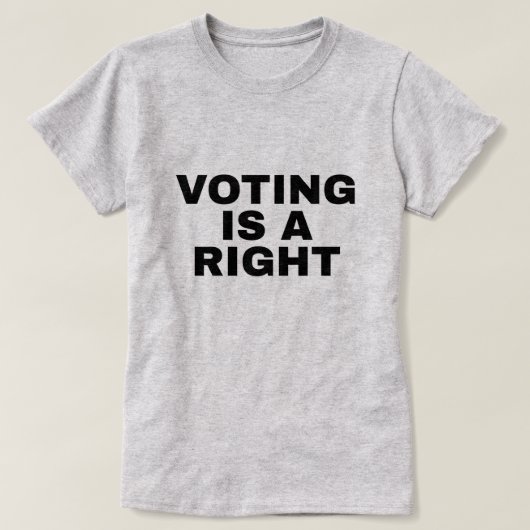 Voting is a Right 24th Amendment Two-Sided T-shirt (Design voorkant)