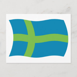 Votische Mensen Vlag Prentbriefkaart Briefkaart