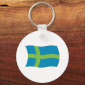 Votische mensen vlag sleutelhanger (Voorkant)