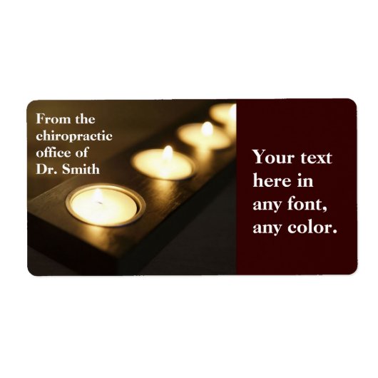 Votive Candles Label (Voorkant)