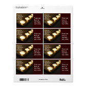 Votive Candles Label (Full Sheet)