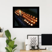Votive Candles Poster (Thuiskantoor)