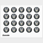 Votive Cross Luminary Ronde Sticker (Vel)