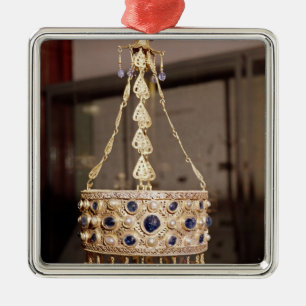 Votive crown of King Recesvinth Metalen Ornament