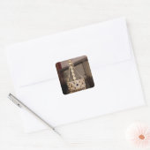 Votive crown of King Recesvinth Vierkante Sticker (Envelop)