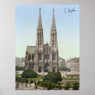 Votivkirche in Wenen (1900) Poster