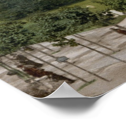 Votivkirche in Wenen (1900) Poster (Hoek)