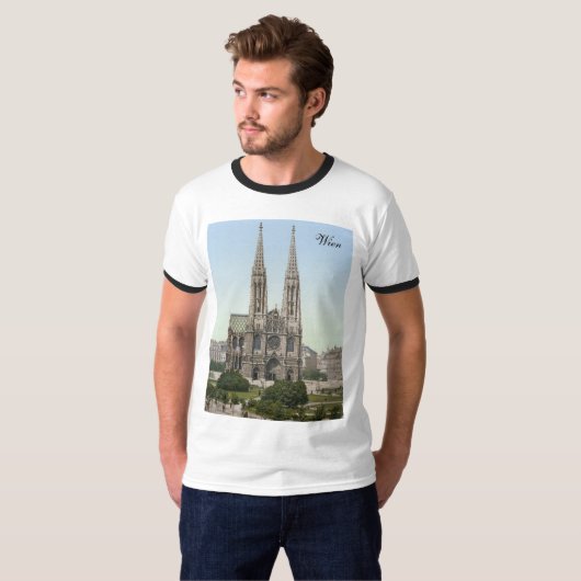 Votivkirche in Wenen (1900) T-shirt (Voorkant volledig)