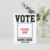 VOTUM FOTO PERSONALISEER NAAM BRIEFKAART (Staand voorkant)