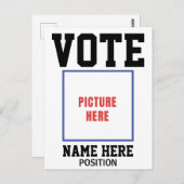 VOTUM FOTO PERSONALISEER NAAM BRIEFKAART (Voorkant / Achterkant)