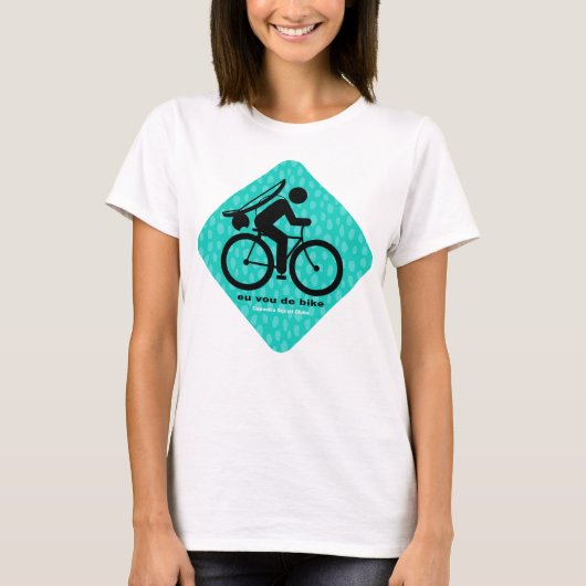 Vou de bike: Camiseta Feminina Capoeira T-shirt (Voorkant)
