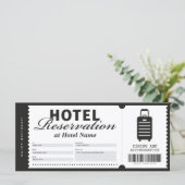 Voucher-certificaat voor verblijf in hotel (Staand voorkant)