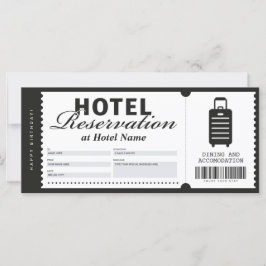 Voucher-certificaat voor verblijf in hotel