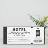 Voucher-certificaat voor verblijf in hotel kaart (Staand voorkant)