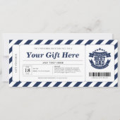 Voucher voor cadeaubonnen voor vaders dag kaart (Voorkant)