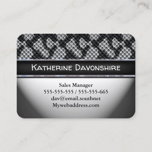Vouden Cool Snakee Visitekaartje (Voorkant)