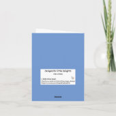 VOUDIGE NOTECARD - PINKSPRING BEDANKKAART (Achterkant)